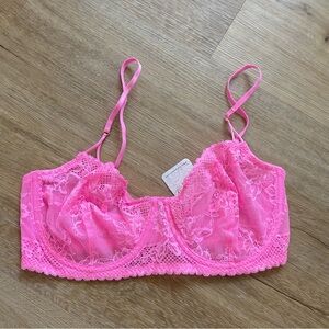 Free People Care FP Reya Lace Underwire Bra 34 DD